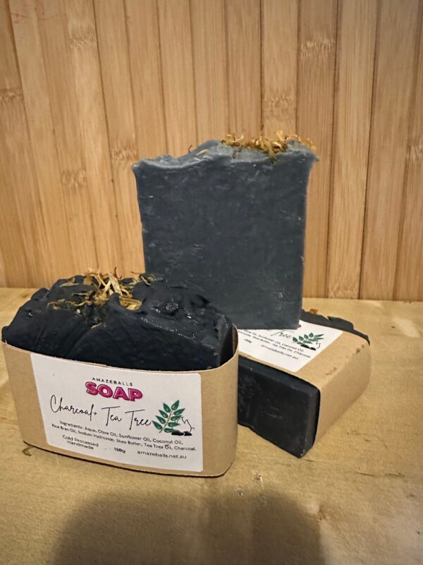 Charcoal soap cold press