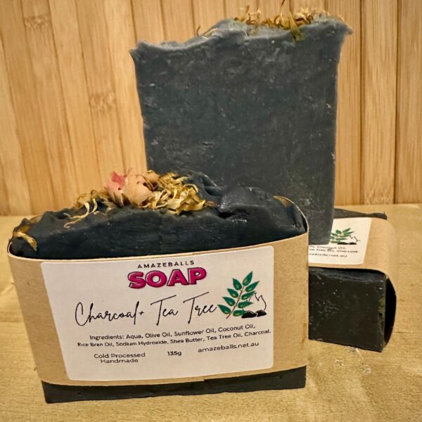 Charcoal soap cold press