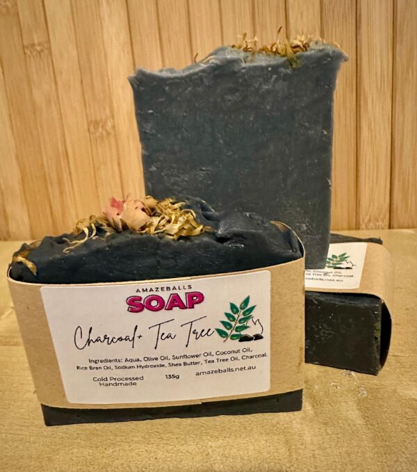 Charcoal soap cold press